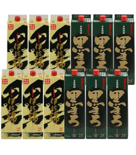 Amazon.co.jp: 大口酒造 黒伊佐錦 紙パック 芋焼酎 25度 1800ml : 食品