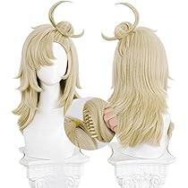 Amazon.co.jp: 【Azuiblc】パイパー・ウィール コスプレ ウィッグ 亜麻