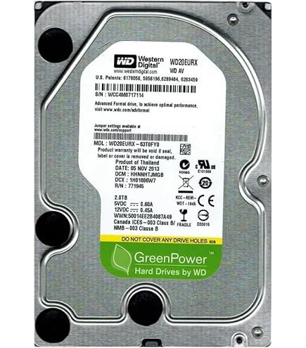 正常判定】WD Green 内蔵型HDD 2TB WD20EURX 正常判定WD Green 内蔵型