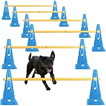 Amazon | 【JKC公認訓練士 推奨】犬用 アジリティ スラローム 障害物