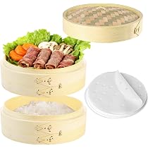 Amazon | 職人手作り 竹せいろ 蒸し器 竹セイロ 竹蒸篭 天然竹 中華