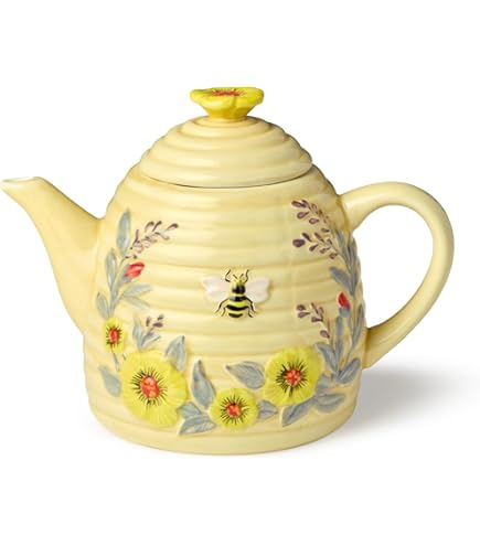 Hasamiyaki 14826 Extra Large Teapot, Tsuji Flower Pattern, Super