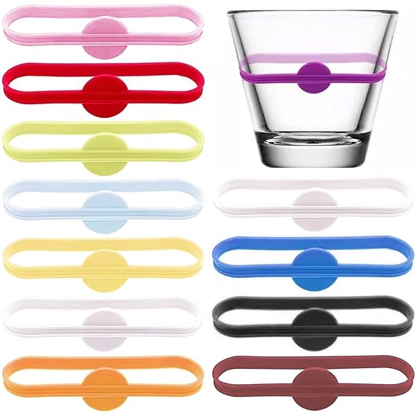 Amazon.co.jp: [XIAOBUDING] グラスマーカー 12個セット ドリンク