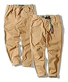 ジェリー [GERRY] ギアパンツ クライミングパンツ ストレッチ デニム チノパン テーパード パンツ メンズ キャンプパンツ (M, ベージュ)