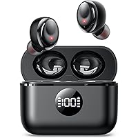 bluetooth イヤホン 【NEWモデル】 ワイヤレスイヤホン Bluetooth5.3 HiFi音質 AAC/SBCに対応 LED電池残量表示 自動ペアリング ハンズフリー通話可能 ENCノイズキャンセリング IPX7防水 TypeC急速充電 
