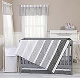 Crib Bedding Set Ombre Gray 4 Piece by Trend Lab
