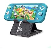 FANGXI スイッチ スタンド どうぶつの森 卓上ホルダー for Switch/Switch Lite/Switch OLED 折り畳み式 携帯置き台 可愛い コンパクト 角度調整可能 滑り止め 持ち運び小型 スタンド
