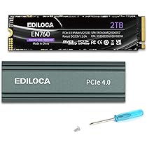 内蔵型SSD EDILOCA EN705 2TB SSD(2280) PCIe 4.0 M.2 Amazon.com: Ediloca 2TB SSD NVMe M.2 2280 PCIe Gen4 x4 Internal