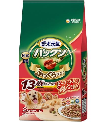 Amazon.co.jp: （まとめ買い）愛犬元気 13歳以上用 ささみ・ビーフ 