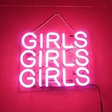 LiQi【Pink Girls 】ネオン 看板 NEON SIGN デザイン、省エネ、バー、オーム、カフェ、喫茶店、広告用看板、クラブ及び娯楽場所等