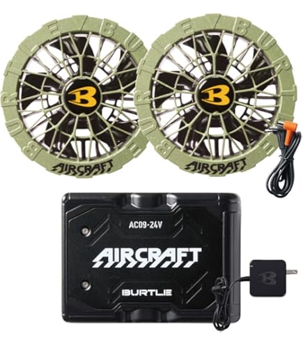 Amazon.co.jp: バートル 2024年 22V BURTLE バッテリー ファン