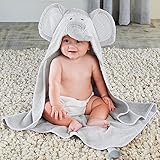 ベビーアスペン Baby Aspen 男女兼用立体3Dゾウさんなりきりフード付きタオル [並行輸入品]