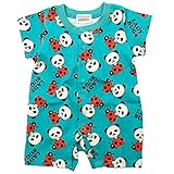 《初夏盛夏対応》 GARACH(ギャラッチ) 天竺パンダ総柄カバーオール 60cm /Bu NO.AH-1624304