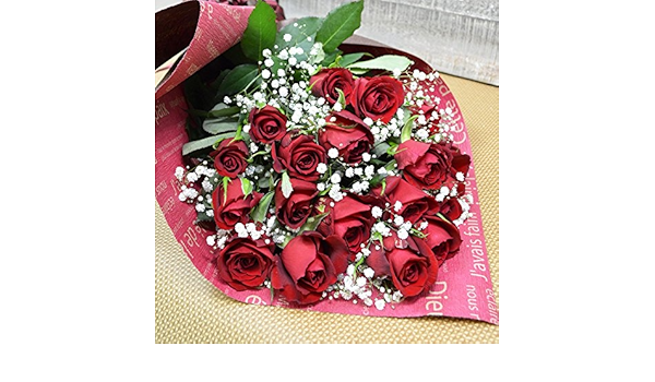 はこぽす対応商品 深紅バラとかすみ草の花束 本 還暦祝い 結婚記念日 誕生日 フラワーギフト 生花 Www Solidarite Numerique Fr