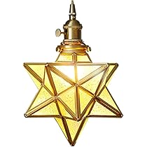星型ガラスランプ Amazon.co.jp : 億兆堂 ペンダントライト ガラス スター 星型 1灯 工事