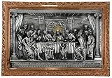 Good Directions 735sco Large Last Supper 3次元壁画、シルバー/銅/ゴールド
