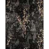 York Wallcoverings ET2042SMP Enchantment Zen Wallpaper Memo Sample, 8-Inch x 10-Inch, Black Onyx, An