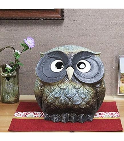 Amazon.co.jp: 信楽焼 ふくろう【7号福多郎フクロウ白 fu-0158】 梟