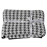 Kashwere カシウェア Throw - Houndstooth 千鳥柄 ブランケット Black/Crme ブラックＸクリーム T-31-160-52 [並行輸入品]