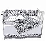 Tadpoles Black and White Damask Crib Set, Black/White by Tadpoles [並行輸入品]
