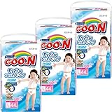 【ケース販売】グーン やわらかフィットパンツ Lサイズ 女の子 44枚入×3個(132枚入)