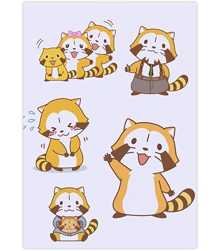Amazon | ラスカル ステッカー なかよし タンガ メイプル キャラクター