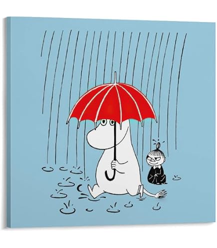 Amazon.co.jp: MOOMIN(ムーミン) モノクロポスター ムーミン谷 クール