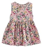 Plus Nao(プラスナオ) ワンピース 子供服 女の子 ガールズ キッズ 夏 半袖 ノースリーブ Aライン 花柄 レモン お出かけ 100cm 110cm 120cm 130 レモンホワイト