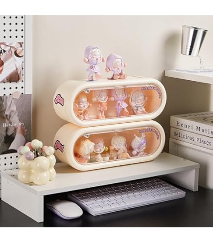 Amazon｜フィギュア用クリアディスプレイケース ポップマート ライト