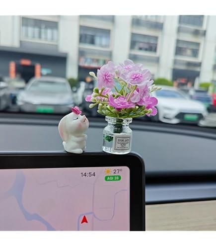 Rislobx 12-Piece Luminous Mushroom Dashboard Decorations – Cute Glow-in-the-Dark Car Ornaments For Women – Home & Office Decor