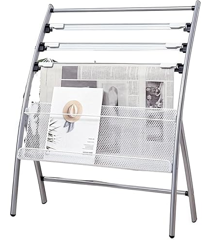 Amazon | 新聞架 SZ5-3435(5本掛) | 新聞・雑誌架 | 文房具・オフィス用品