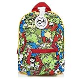 Babymel Kids Mini Backpack Rucksack With Harness & Musical Tag - Dino Multi Design - Suitable From 1