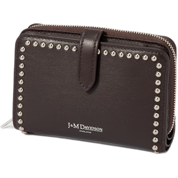 Amazon | J&M DAVIDSON [フォールド ウォレット ウィズ スタッズ