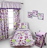 Botanical Purple 4 pc Toddler Bedding Set by Bacati [並行輸入品]
