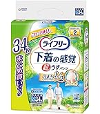 ライフリー うす型軽快パンツ　ライフリー 超うすパンツLサイズ　計136枚 Amazon | ライフリー パンツタイプ 下着の感覚 超うす型パンツ Lサイズ