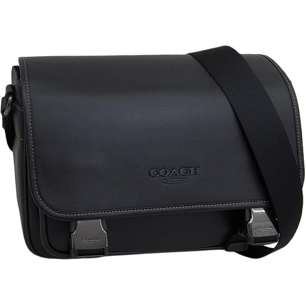 Amazon | COACH メンズ リーグ メッセンジャーバッグ, チャコール