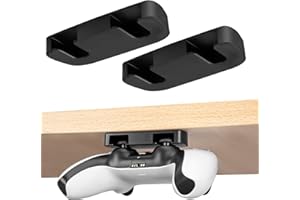 L'QECTED PS5/PS4コントローラー対応アンダーデスクスタンド PS5 コントローラーに対応用アンダーデスクマウント PS5 コントローラー ホルダー コントローラー デスク下収納 両面テープ(2個)
