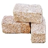 和風庭園石 みかげピンコロ 2丁掛け 4個セット 錆