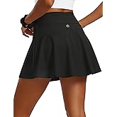 PATPAT Tennis Skirt for Women, Athletic Skorts with Shorts & Pocket, Golf Outfits for Running Pickleball Workout