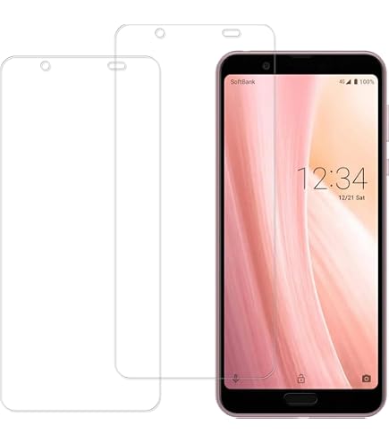 Amazon | 【2枚セット】明誠 AQUOS sense3 lite ガラスフィルム ブルー