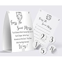 thumbnail image 2 of Guess The Sweet Mess Baby Shower Game - Dirty Diaper Candy Guessing Game 2 of 13