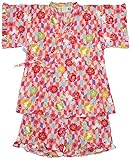 村信 かすりうさぎ柄 甚平スーツ 女児 ピンク 90cm 71742 日本製