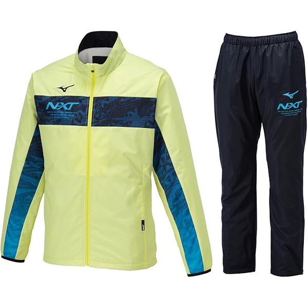 Mizuno ウィンドブレーカ XOサイズ ネイビー/イエロー N-XT ウィンド
