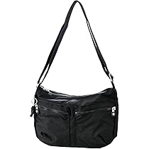 Kipling ブラック ショルダーバッグ　未使用 Kipling 2024 秋冬Collection 日本限定「BLACK STRIPE WF