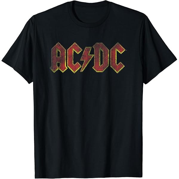 Amazon | AC/DC - Back in Black アルバムアートワーク Tシャツ | T