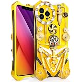 MQman メカニカルギア iPhone12 Pro ケース スタンドパーツ付き 背面パーツ 回転可能 手作り メタルカバースチームパンク抽象芸術 ゴシック風スカルデザイン (iphone12pro)