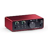 Focusrite Scarlett Solo 第4世代 USBオーディオインターフェース ギタリスト、ボーカリスト、プロデューサー用 高忠実度 スタジオ品質録音 録音に必要なすべてのソフトウェア