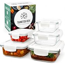 Amazon｜耐熱ガラス容器 保存容器 耐熱容器 【料理雑誌掲載 栄養管理士