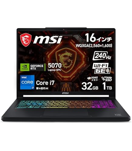 Amazon.co.jp: msi Katana 15 HX 15.6インチ 165Hz QHD+ ゲーミング