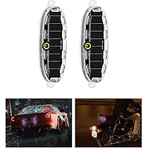 Amazon | MAZERO LED警告灯 ソーラー ストロボライト 平型 高